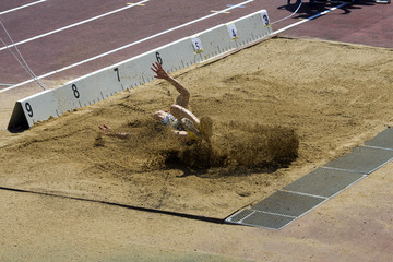 The athlete's jump at competitions