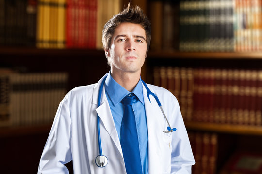 Doctor Portrait In His Studio 