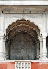 Obraz premium Details of the red fort in Delhi - India