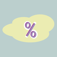 monochrome icon set with numbers, percentages.