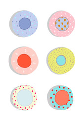 Plates and Dishes Ceramics Colorful Fun Set  