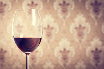 Glass of red wine