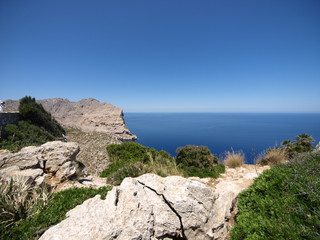Fototapeta na wymiar Wilde Landschaft am Cap de Formentor