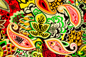 colorful paisley background