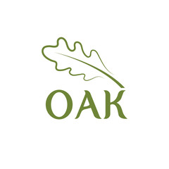 oak leaf vector design template