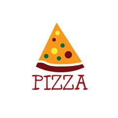 slice of pizza vector design template