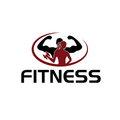 man and woman of fitness silhouette character vector design temp