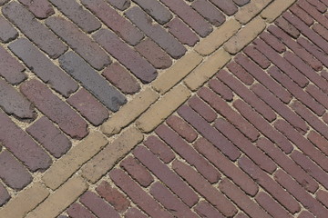 Wegebelag aus Klinkern