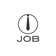 job illustration with tie