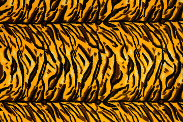 Texture fabric of tiger for background