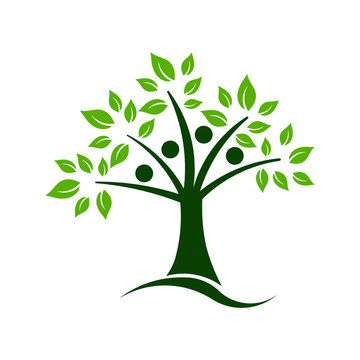 Tree teamwork logo