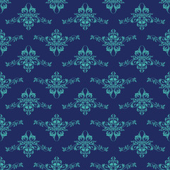Damask seamless pattern