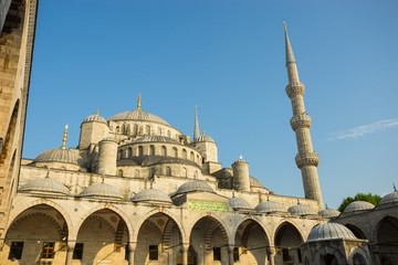 Fototapeta na wymiar Sultanahmet, blue mosque & Hagia Sophia, Istanbul, Turkey