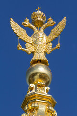 Fototapeta na wymiar Russian golden double headed eagle