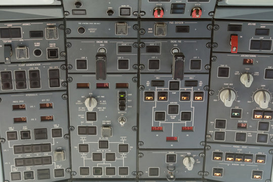 Overhead Plane Control Panel