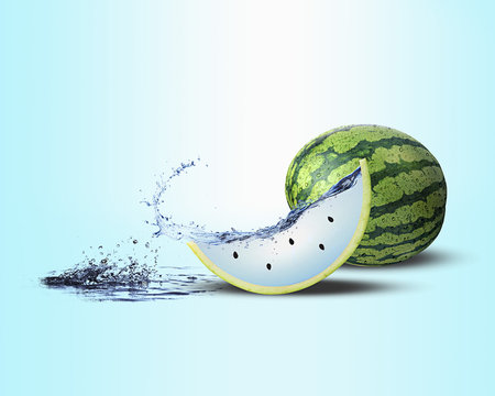 Wassermelone erhält viel Wasser.