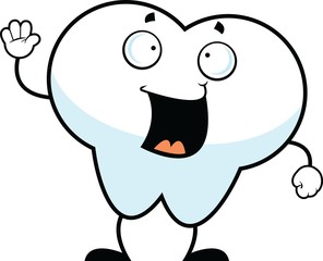 Cartoon Tooth Happy