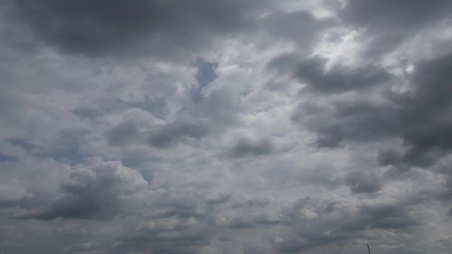 Moving clouds on sky time-lapse