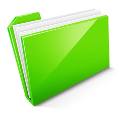 Zielona ikona katalogu - obrazy, fototapety, plakaty