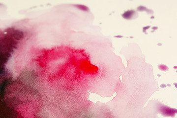 Watercolor texture on paper close-up