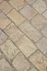 Old ancient stone flore