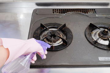 コンロの掃除