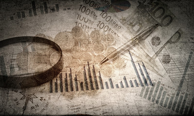 Vintage business background