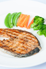 Grilled Salmon Steak