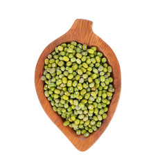Mung beans isolated on white background