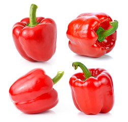 red pepper isolated on white background