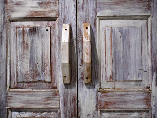 old wood door