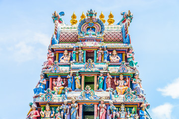 Obraz premium Indian hindu temple in singapore