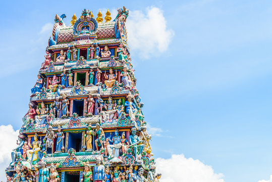 Indian hindu temple in singapore