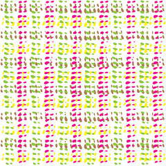 Striped hand painted and drawn vector seamless pattern with ethnic  tribal motives