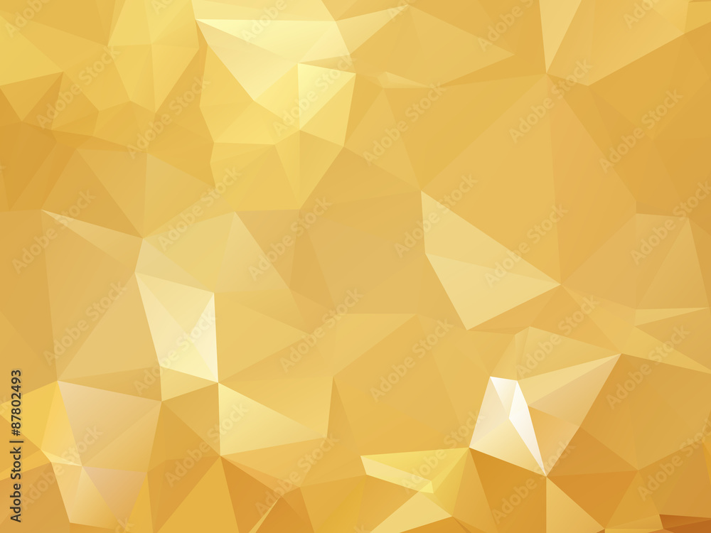 Wall mural gold vector background triangular