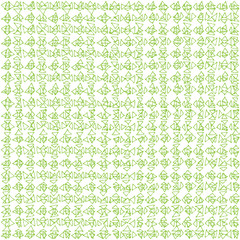 Seamless pattern in green color. Inspired by banknote and money
