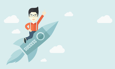 Man in start-up ,business