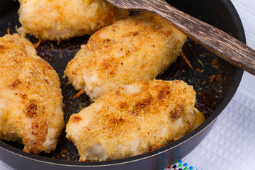 Chicken Breasts Stuffed with Cheese and Ham