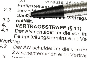 Vertragsstrafe