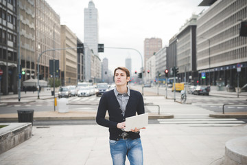 young handsome caucasian contemporary businessman