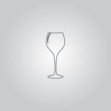 elegant wine glass