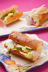 バゲットのサンドイッチ