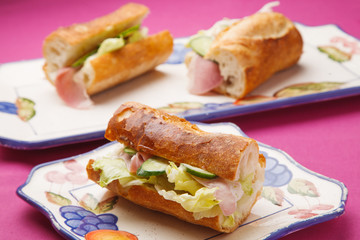 バゲットのサンドイッチ