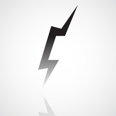 Vector lightning icon