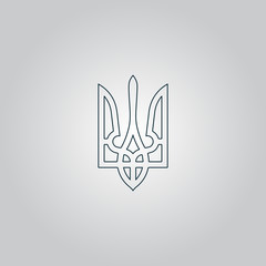 Trident icon, vector illustration © burntime555
