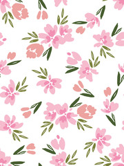 Seamless floral pattern. Vector illustration.