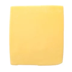 Foto auf Acrylglas Slice of cheese isolated on white © Africa Studio