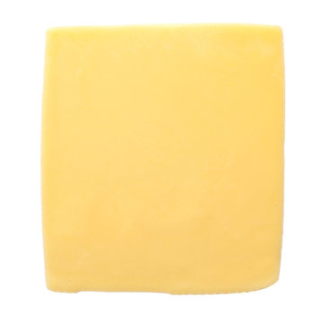 Fototapeta Slice of cheese isolated on white