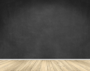 emty room with blackboard