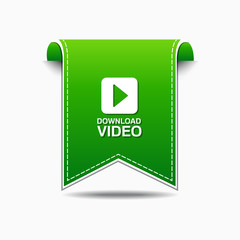 Download Video Green Vector Icon Design